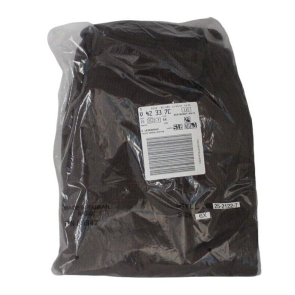 Only Necessities Ribbed Elastic Waist Pants Brown Cotton Blend Size 6X NEW - Picture 1 of 3